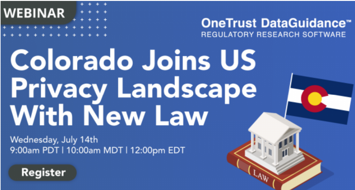 Read more about the article Webinar:  Colorado Privacy Protection Act